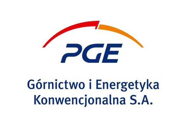 logo PGE GiEK SA pion RGB litery granatowe