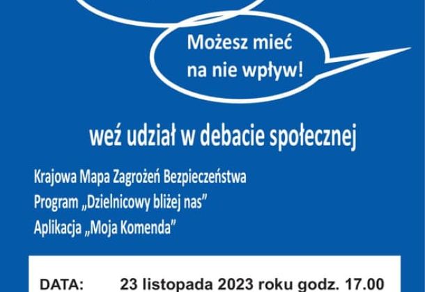 Plakat Spotkanie z Policją dla senior&oacute;w