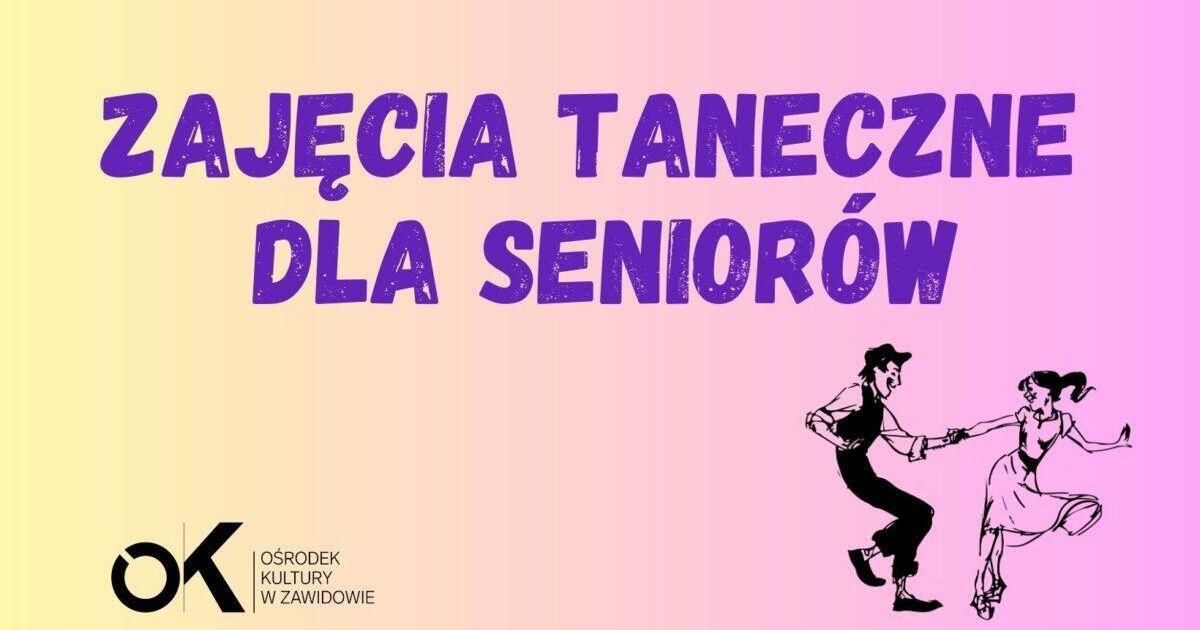 Zajęcia taneczne dla Senior&oacute;w - tablica.