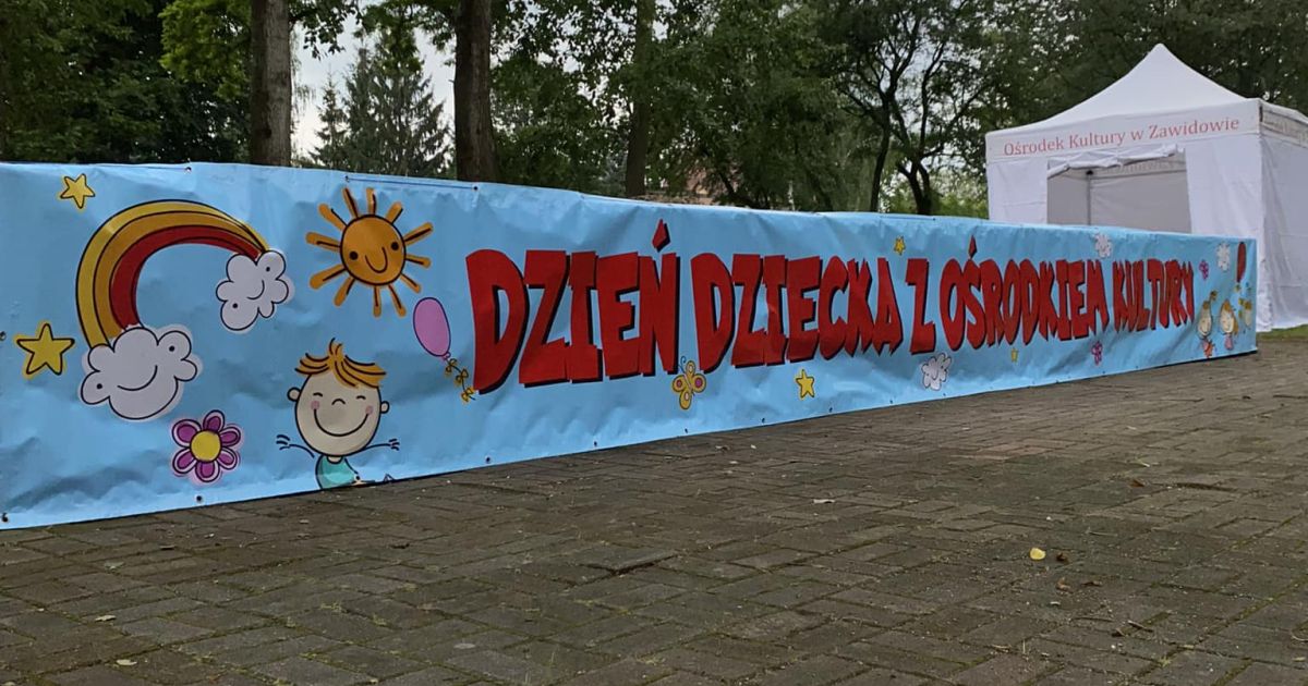 Dzień Dziecka 2024, impreza plenerowa w parku miejskim.