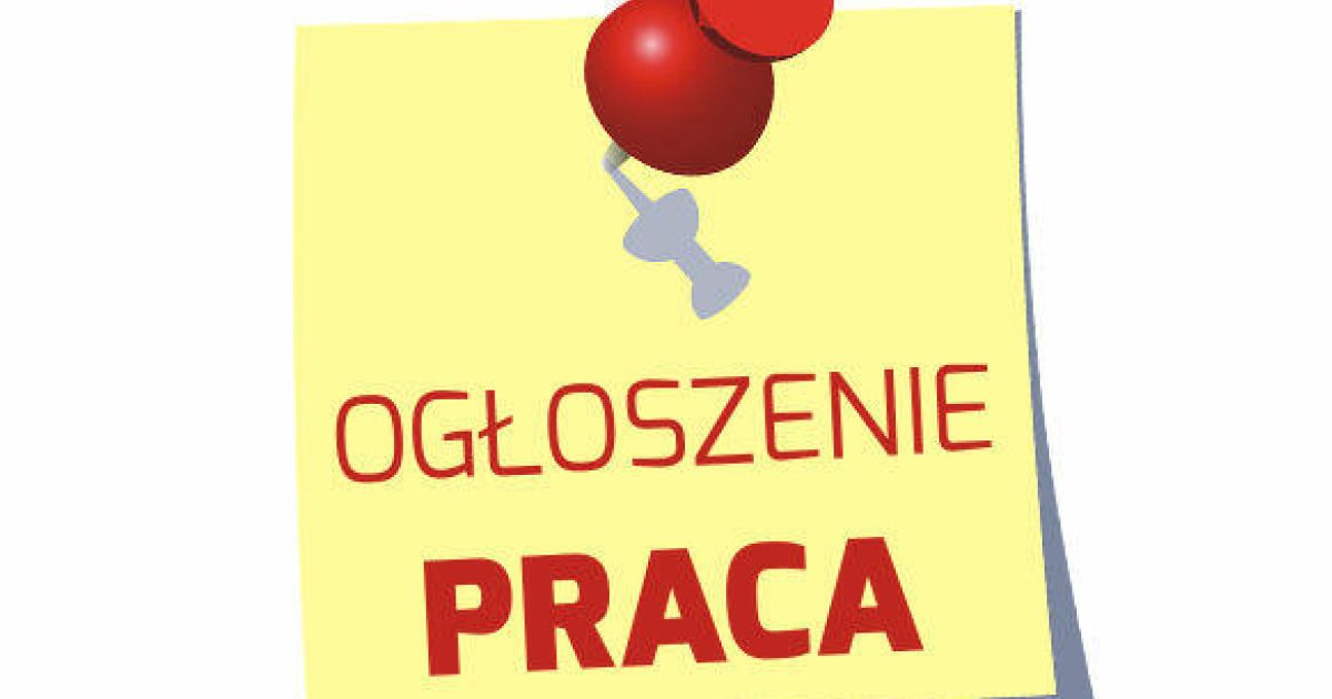 Ogłoszenie praca - tablica.