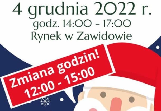 Plakat Mikołaj, zmiana godzin,