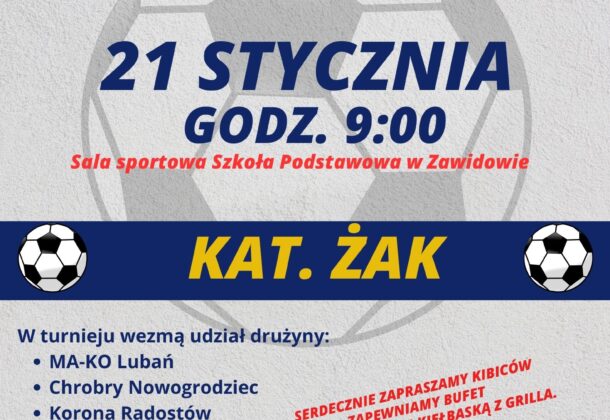 HALOWY Turniej Piłki nożnej dla dzieci - plakat