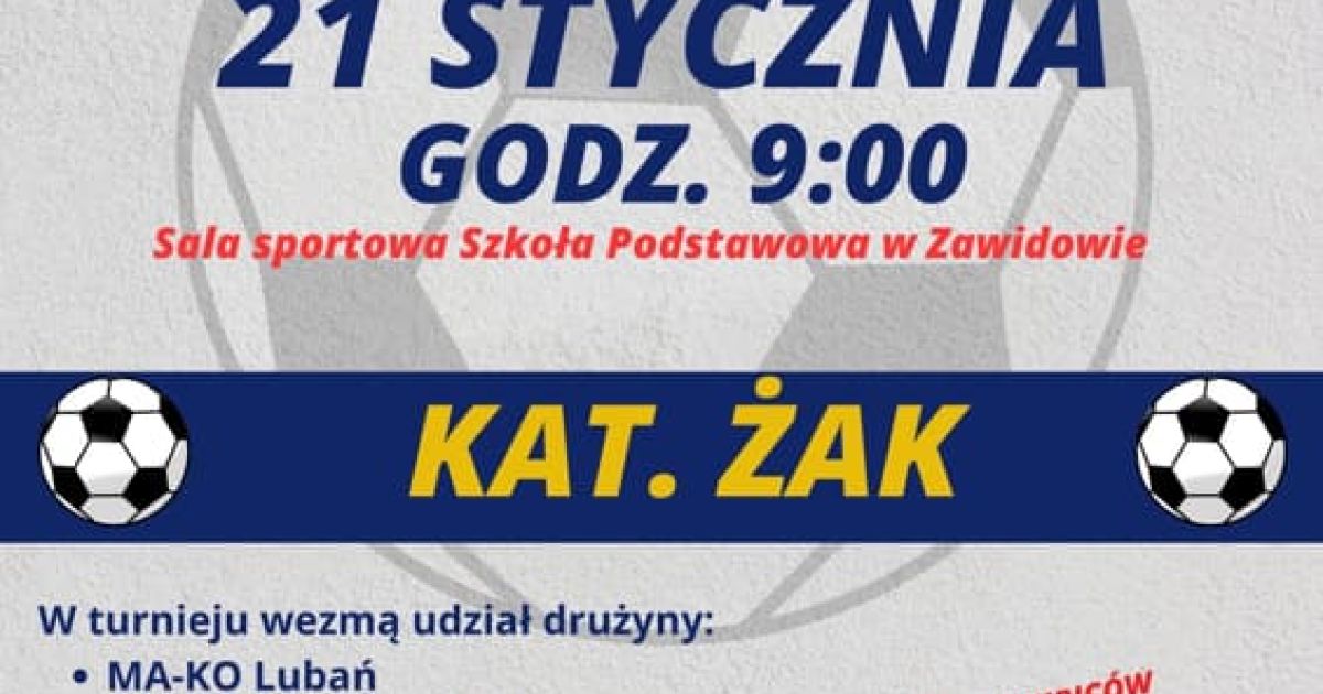 HALOWY Turniej Piłki nożnej dla dzieci - plakat