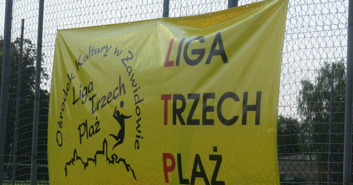 Baner z Logo Liga Trzech Plaż