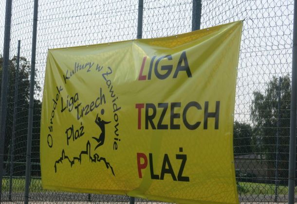 Baner z Logo Liga Trzech Plaż