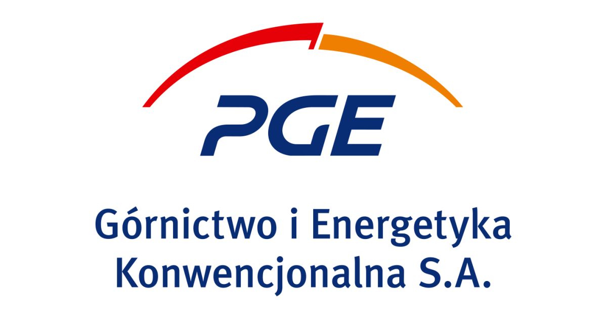 logo PGE GiEK SA pion RGB litery granatowe